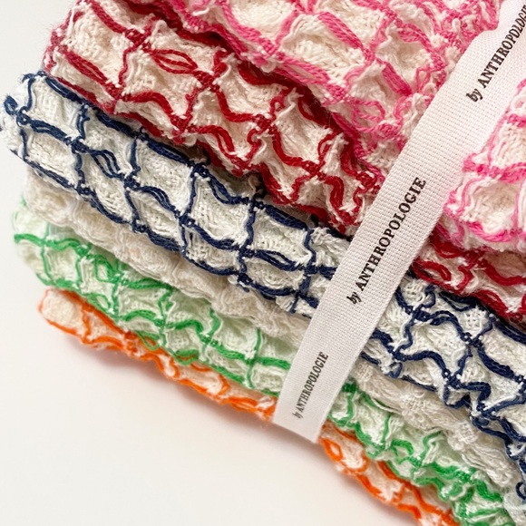 sale | anthropologie | holiday sandira dishcloths, set of 6 - Picture 7 of 7